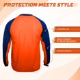 thumbnail image 3 of Camiseta de portero Vizari Padova para jóvenes, talla grande, naranja/real, 3 of 4