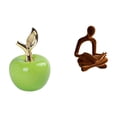thumbnail image 1 of Figura De Cerámica Y Estatua De Pensador Humano, Adorno Abstracto, Escultura Para El Hogar, Cafetería, Oficina, Sala De Estudio, Bar, Boda, Decoración Navideña., 1 of 8