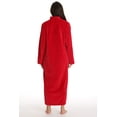 thumbnail image 3 of Just Love Plush Zipper Lounger Robe (Red, Medium), 3 of 3