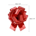 thumbnail image 2 of Uxcell Metallic Large Big Pull Bow Gift Wrapping Bows Ribbon for Wedding Car Presents Christmas Red 14 inch, 2 of 7