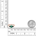 thumbnail image 6 of Gem Stone King 2.44 Ct Oval Green Malachite Black Onyx 18K Rose Gold Plated Silver Ring, 6 of 6