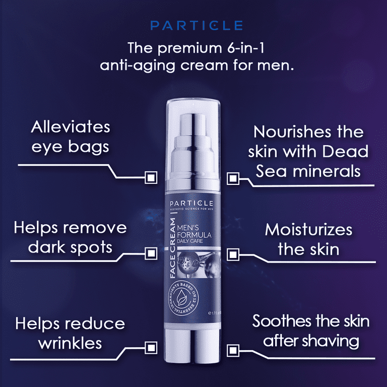 Particle 6-in-1 Anti-aging Men's Face Cream - Eye Bag/Wrinkle