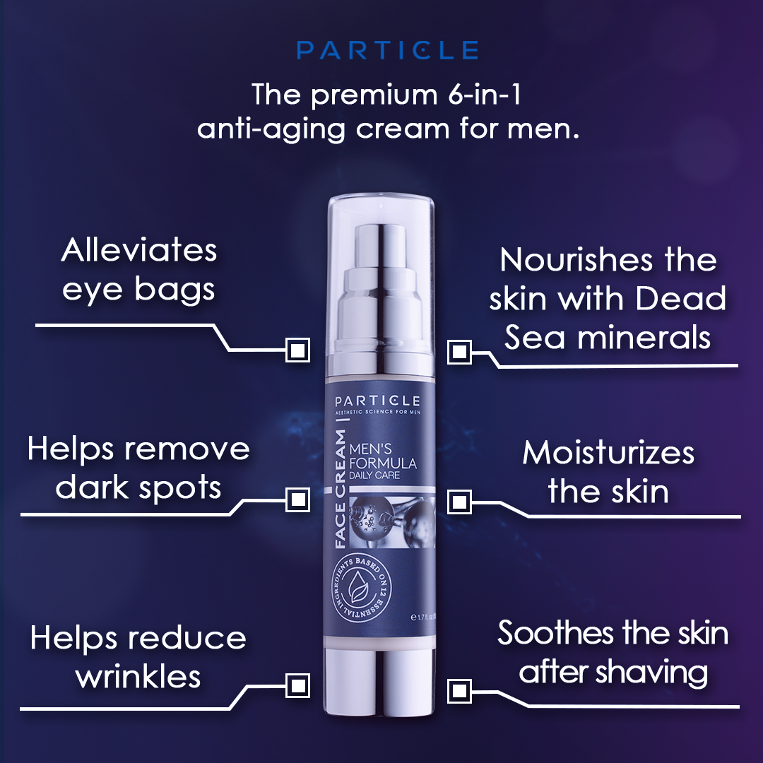6-In-1 Anti-Aging Face Cream For Men – Fights Eye Bags & Dark Spots – 1.7 Fl Oz