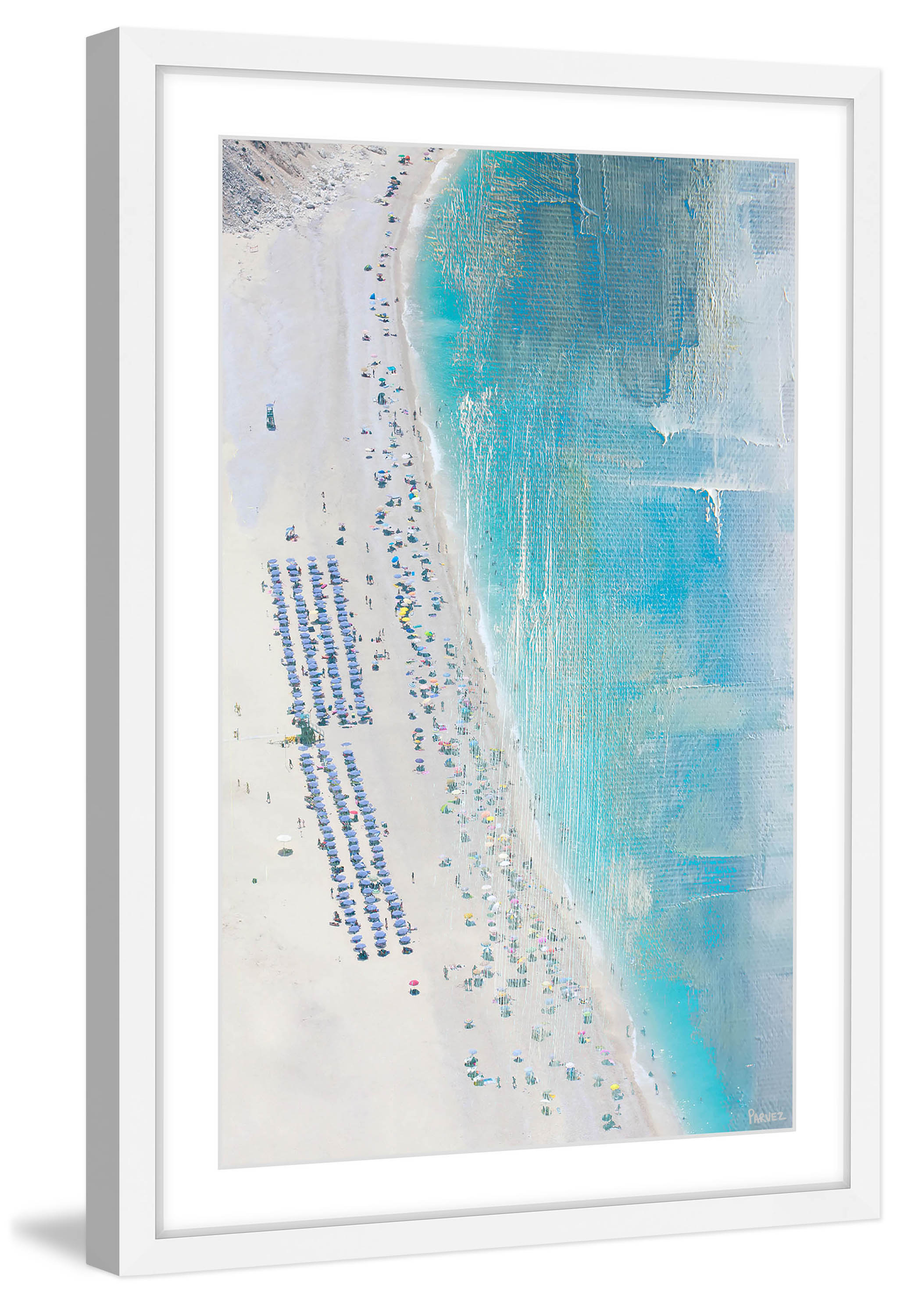Parvez Taj "The Coast" Framed Painting Art Print