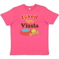 thumbnail image 3 of Inktastic Vizsla Loved By A (Dog Breed) Youth T-Shirt, 3 of 5