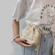 thumbnail image 4 of Bolsos Hombro Con Flores Encaje Bolsos Cruzados Paja para Mujer (blanco), 4 of 9