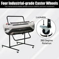 thumbnail image 6 of Adjustable Auto Bumper Repair Stand with Wheels, Holds Plastic Car Bumper Covers for Automotive Bodyshop Repair - Multiple Angles, 5 Locking Positions, 6 of 7