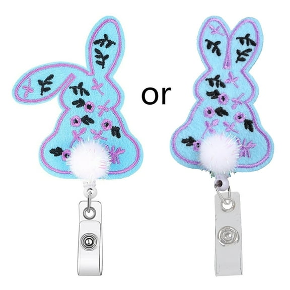 Nurse Badge Reel Easter Retractable with Alligator Clip Thick Pull Cord Classroom Prize Party Favors Gift