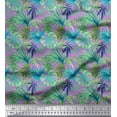 thumbnail image 1 of Soimoi Viscose Chiffon Fabric Tropical Leaves Print Fabric by Yard 42 Inch Wide, 1 of 5