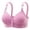 Purple, variant on 2 Pack Bras for Women No Underwire Nursing Front Closure Side Support Light Cup Underwear,Purple,46
