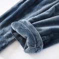 thumbnail image 2 of Defitshape Men's Warm Pajama Pants Winter Warm Pjs Fuzzy Fleece Loose Fit Thick Fall Plush Casual Pants Cozy Elastic Waist Drawstring Lounge Pants w/ Pockets Blue Medium, 2 of 5