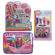 Angle View: Mozlly Value Pack - Nickelodeon JoJo Siwa Beauty Kit Set AND Nail and Body Tote Bag Set AND Lip Balm and Nail Polish Tin Box Set - Signature Beauty Care Collection (3 Items)