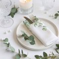 thumbnail image 3 of Cloth Napkins Set of 4 - 20x20 Inches, Eucalyptus Leaves Washable Reusable Table Napkins, Green Summer Botanical Weeping Soft & Absortbent Dining Napkin for Party Wedding Hotel Restaurant, 3 of 8