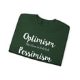 thumbnail image 3 of Motivational Saying Optimism Pessimism Accountant W Gildan 18000 Sweatshirt, 3 of 4