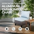thumbnail image 2 of Four Seasons Courtyard Serronova Brisbane Cushioned Chair, Light Gray, 2 of 7