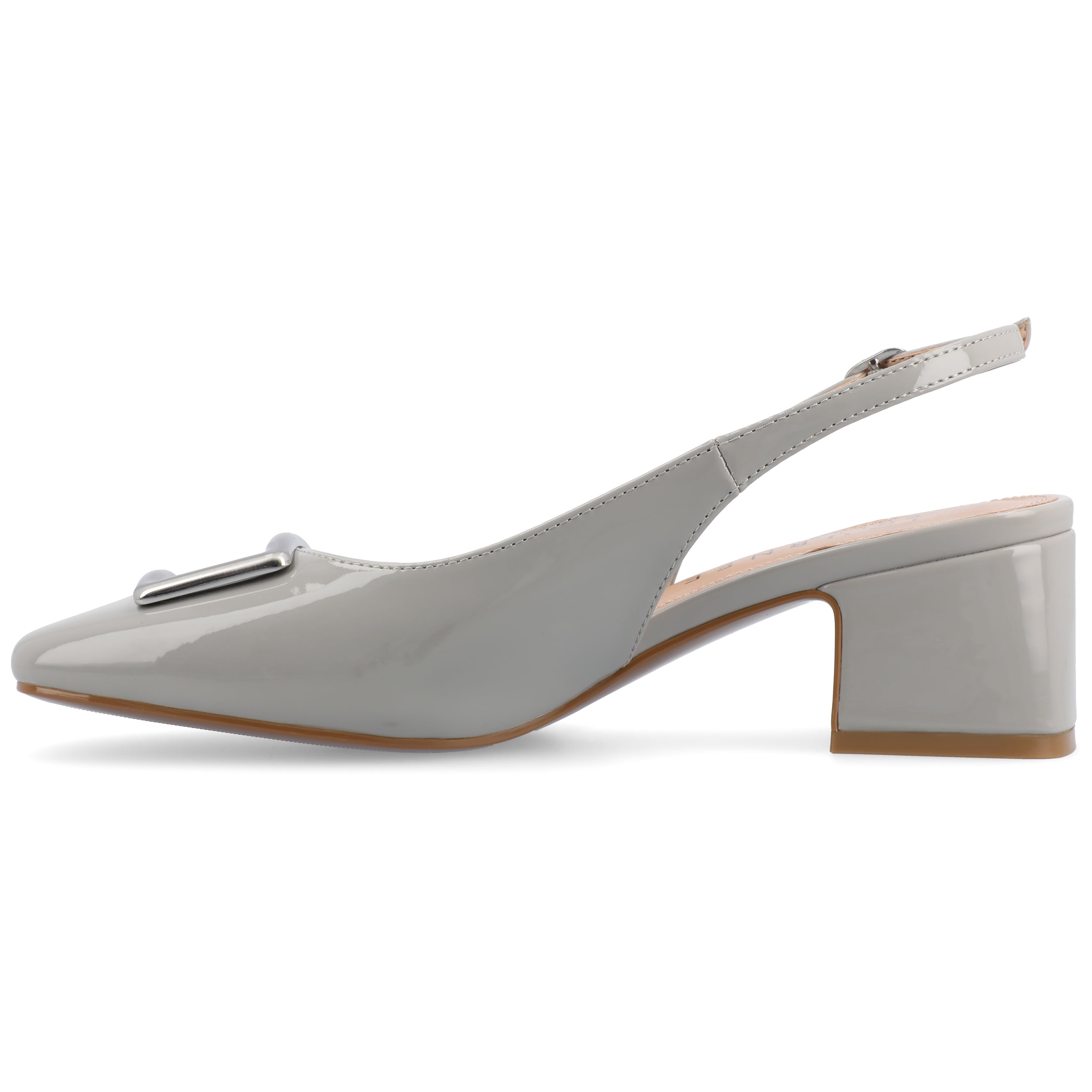 Journee Womens Everlee Sling Back Square Toe Pumps