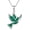 Dove Malachite, variant on 925 Sterling Silver Necklace Turquoise Opal Moonstone Crystal Malachite Bird Necklaces Dove Jewelry for Women Men