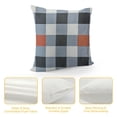 thumbnail image 4 of JRXY  Plaid Pillow Covers Light Blue and White Pillow Covers with Buffalo Checker &amp; Stripe Design  White, 4 of 5