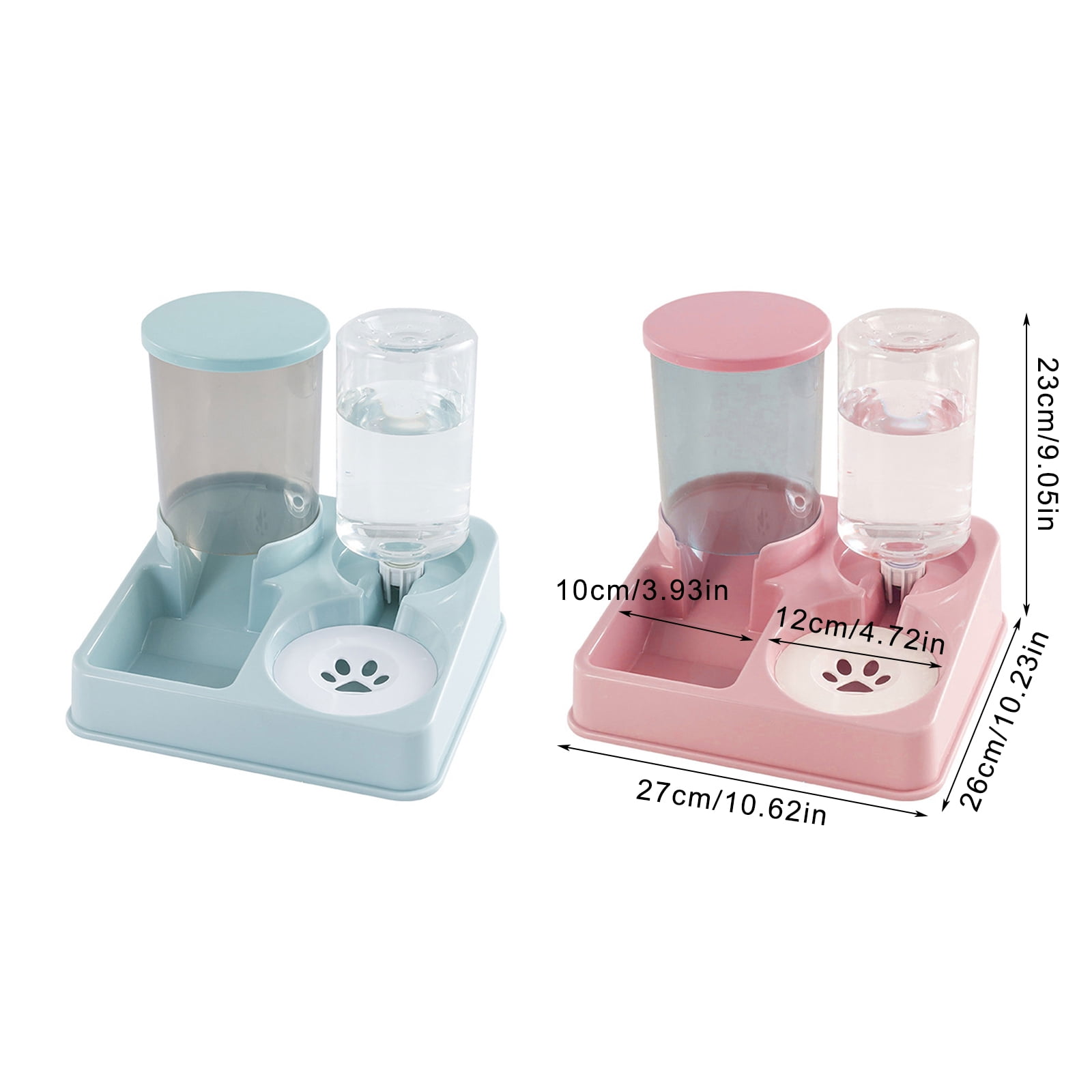 Automatic Dog Bowl Bowls 2 in 1 Pet Feeders with Water Fountain Feeder and Waterer Container Supplies