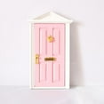 thumbnail image 4 of Mini Wooden Door W/ Hardwares 1/12 Dollhouse Porch Door - Pink, 4 of 4