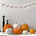 thumbnail image 4 of Beautynvta Halloween Hanging Banners Decorations, Cute Ghost, Spooky Pumpkin, Scary Skull and Skeleton Decorative Halloween Banners for Indoor Outdoor Wall Fireplace Doorways Decor, 4 of 6