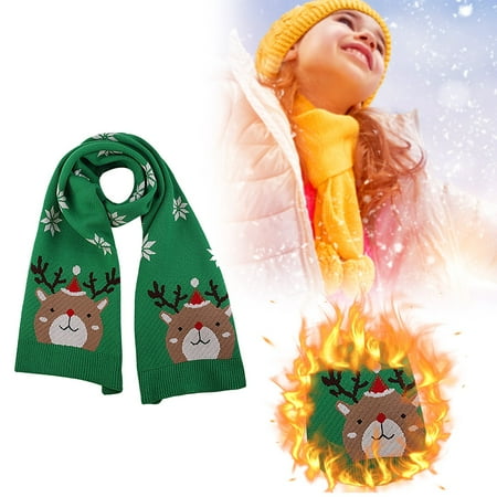 

kpoplk Juggling Scarves Winter New Year Christmas Knitted Shawl Scarf Christmas Ornaments(B)