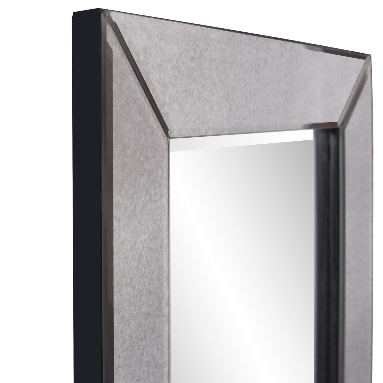 Tyler Dillon Smokey Gray Rectangular Framed Wall Mirror Collection