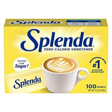 Splenda No Calorie Sweetener, Single-Serve Packets (100 Count), 3.5 Ounce