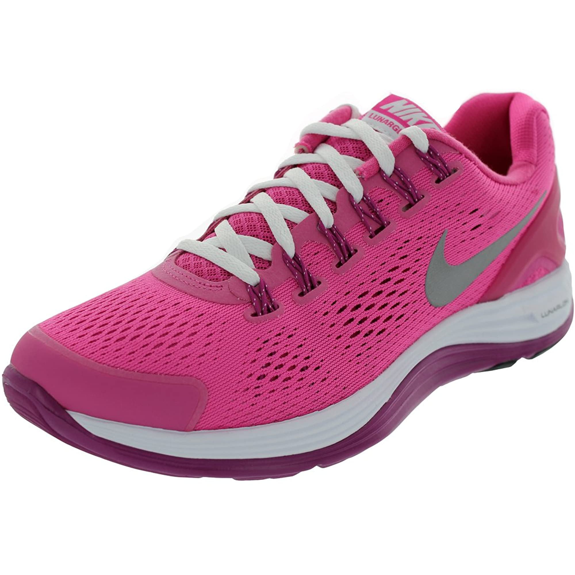 Nike Lunarglide 4 Dersert Pink Black Reflect Silver GS Kids Running GS | Walmart