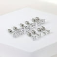 thumbnail image 5 of ZYHH Extra Long Post Earrings for Women, 5 Pairs Hypoallergenic 316L Stainless Steel Stud Earrings, 3-8mm Cubic Zirconia Ear Piercing Studs for Sensitive Ears, 5 of 7
