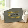 thumbnail image 5 of CafePress - Proud Army Aunt Black And Gold - Sherpa Fleece Throw Blanket 60" x 50", 5 of 5