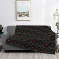 thumbnail image 2 of Yiaed Red Poker Print Blanket Throw Blanket Soft Cozy Flannel Blanket for Home Bed Sofa Couch Chair-80"x60", 2 of 6