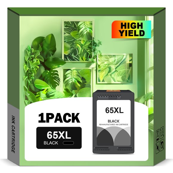 65xl Ink Cartridges for HP 65xl Black Printer Ink Cartridge Compatible with HP Deskjet 3752 3772 3755 2655 Envy 5010 5058 5052 5055 Printer