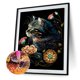thumbnail image 2 of Cuadros Decorativos 5D bricolaje taladro redondo completo diamante pintura gato Kit arte decoración del hogar (sz3410) Wdftyju de costura negro 4 estilos, 2 of 9