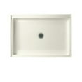 thumbnail image 3 of 34 in. x 42 in. Solid Surface Single Threshold Shower Floor in Tahiti Ivory, 3 of 7
