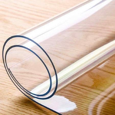 

48 x 80 Inch Clear Table Cover Protector 1.5mm Thick PVC Plastic Desk Protector Clear Desk Mat Waterproof Table Pad for Dining Table or Office Desk