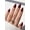Dark Burgundy, variant on Azurebeauty Press On Nails Short Square Hot Pink Matte 32 Pcs 16 Sizes with Tool Kit Matte Finish