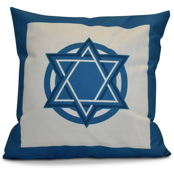 Simply Daisy Star Bright Geometric Print Outdoor Pillow