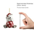 thumbnail image 4 of Polar Bear Christmas Tree Ornament - Acrylic Flat Hanging Decoration Festive Holiday Decor for Xmas Gift - D, 4 of 8