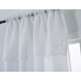 thumbnail image 3 of RT Designers Collection PNB18997 Bristol Damask Embroidered Rod Pocket Single Curtain Panel in White - 54 x 90 in., 3 of 3
