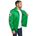 thumbnail image 6 of Men's Tommy Jeans Kelly Green Boston Celtics Jacob Chain Stitch Applique Full-Snap Varsity Jacket, 6 of 6