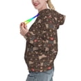 thumbnail image 2 of Fotbe Dachshund Dog Puppy Pattern Womens Long Sleeve Hoodie, Pullover Hooded Sweatshirt, Kangaroo Pocket Hoodie with Eye-catching Drawstrings-Medium, 2 of 7