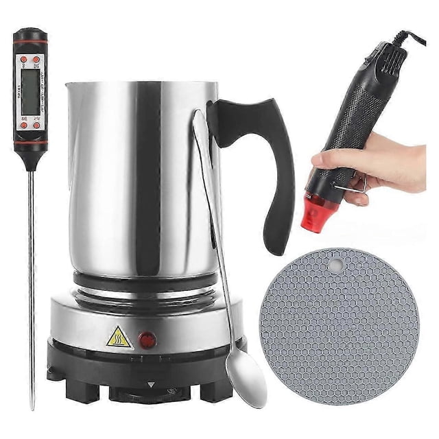 Candle Making Kit Supplies,for Beginners,900ml Pouring Pot Pitcher,heatgun,thermometer,candle Making Accessories Eu Plug
