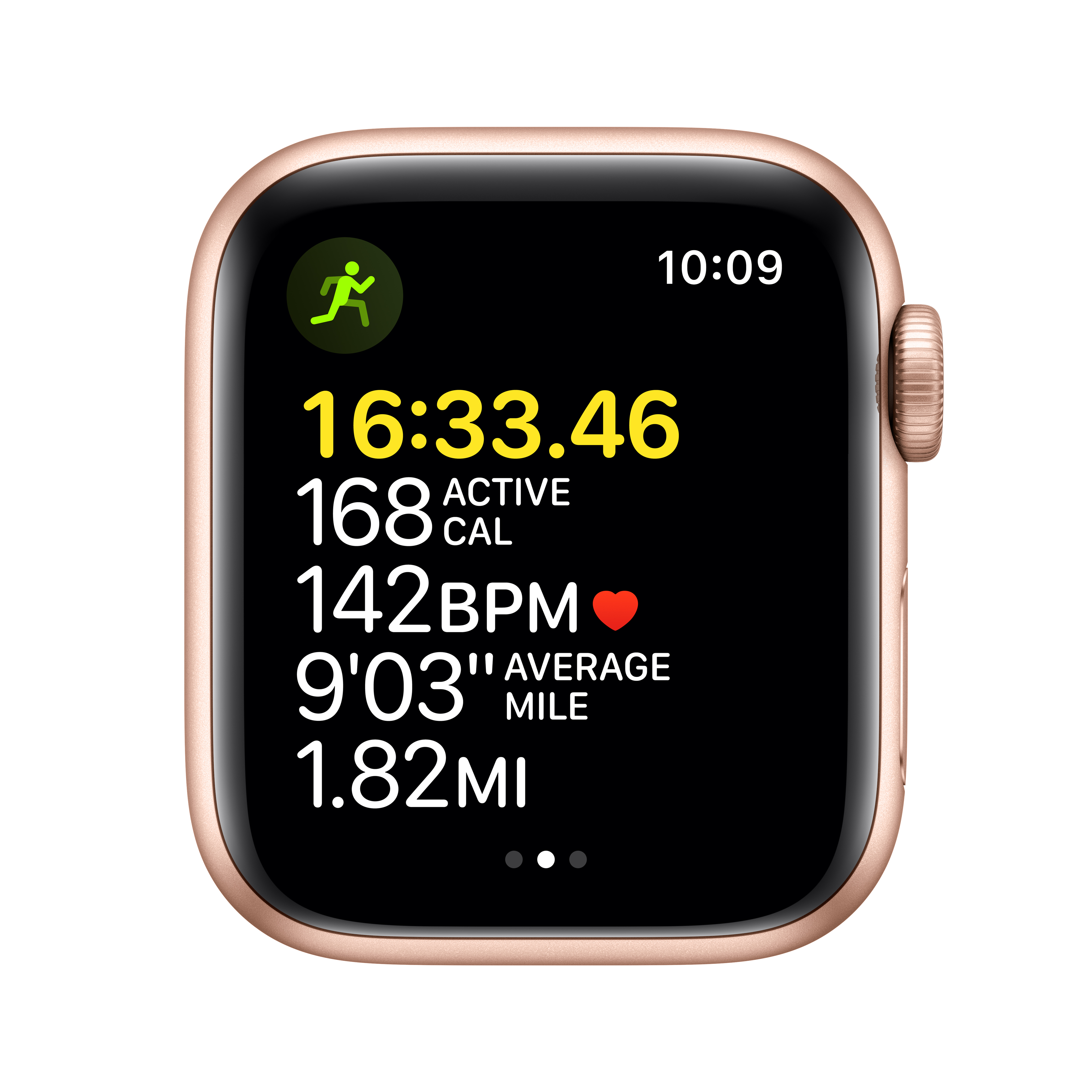 Apple Watch SE (1st Gen) GPS, 40mm Gold Aluminum Case with Starlight Sport Band - Regular - image 3 of 9