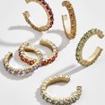 thumbnail image 3 of MasteelfCA 1 Set of Alloy Ear Clips C Shaped Rhinestone Ear Clips Non Piercing Earrings Fashion Earrings Assorted Color, 3 of 8