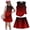 Wine, variant on Girls' Clothing Sets Summer Outfits Size 7-8 Two Piece Outfits Cute Preppy Clothing Sets Casual Tank Top and Y2K Skirts Sport Activewear Cyan 11-12 Years