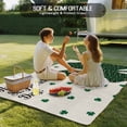 thumbnail image 4 of Green Leaves Outdoor Rug for Patio/Deck/Porch, Non-Slip Large Area Rug 4 x 6 Ft, Elegant Pastoral Leaf Rustic Retro Art Indoor Outdoor Rugs Washable Area Rugs, Reversible Camping Rug Carpet Runner, 4 of 8