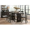 thumbnail image 3 of ACME Haddie Wood Counter Height Dining Chair in Distressed Walnut (Set of 2), 3 of 3