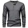 thumbnail image 2 of VJATTWR Men's Long Sleeve Pocket T-Shirt, Classic Casual Style, Ribbed Crewneck, Durable Hem M, 2 of 4