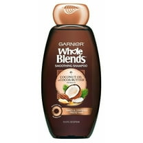 Garnier Whole Blends Smoothing Shampoo, Coconut Oil & Cocoa Butter Extracts 12.50 oz (Pack of 2)